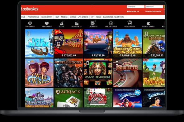 Ladbrokes Casino UK Desktop